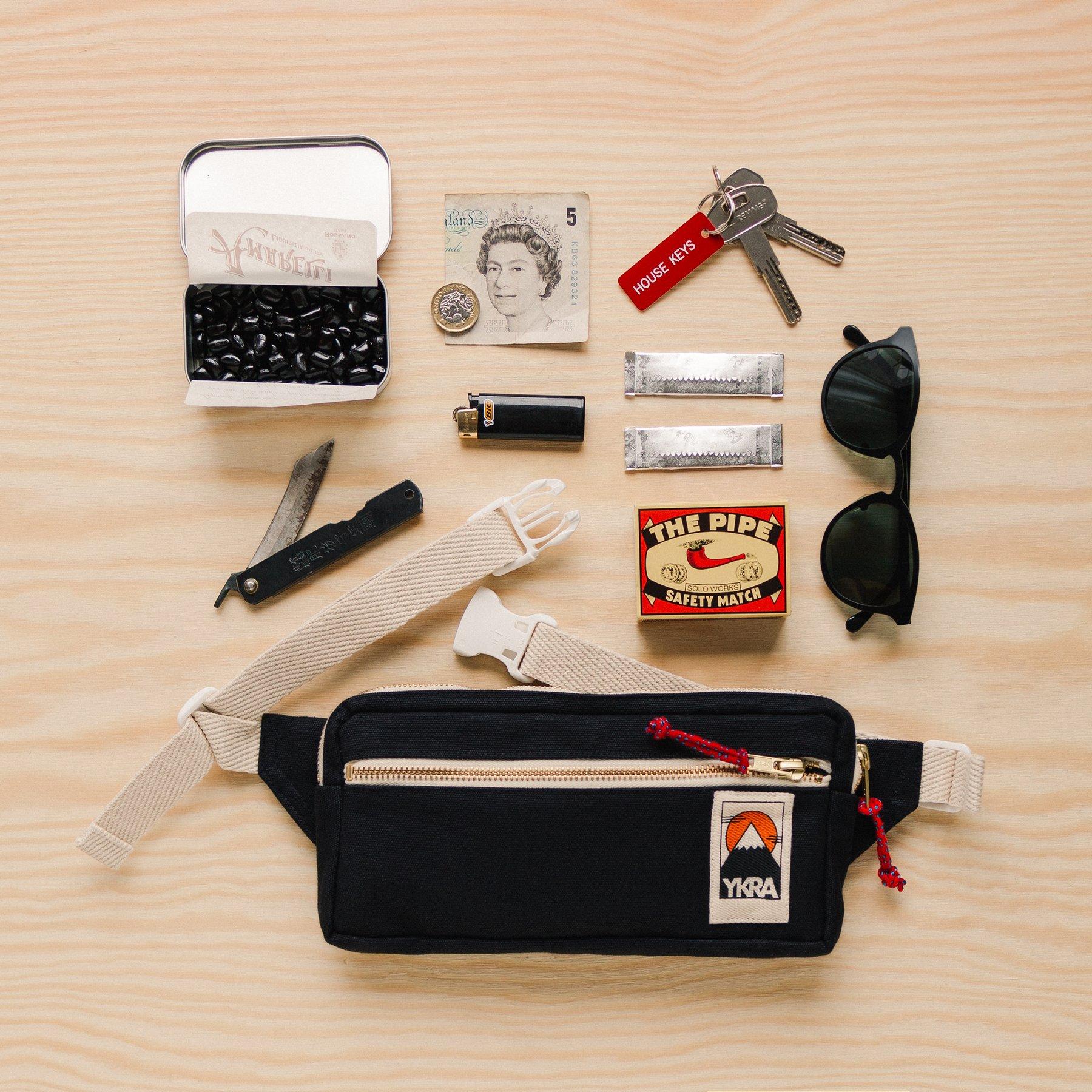 YKRA Fanny Pack Black Bauchtasche schwarz
